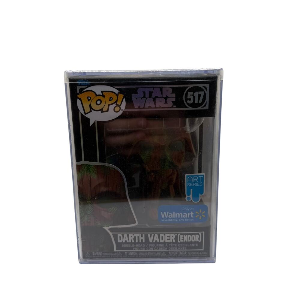 Darth Vader Endor Funko Pop 517 Art Series Walmart Exclusive Hard Protector New